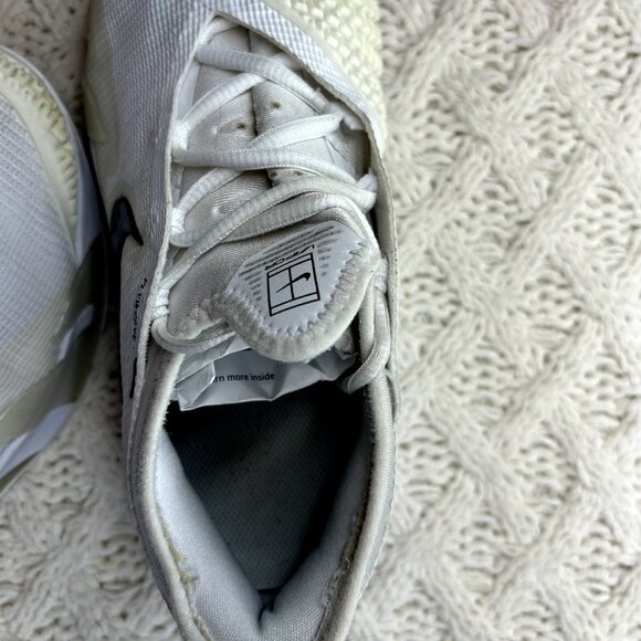 Nike React Vapor NXT HC White Black Tennis Shoes CV0724-101 Sz US 8, 41 EU - Picture 12 of 16